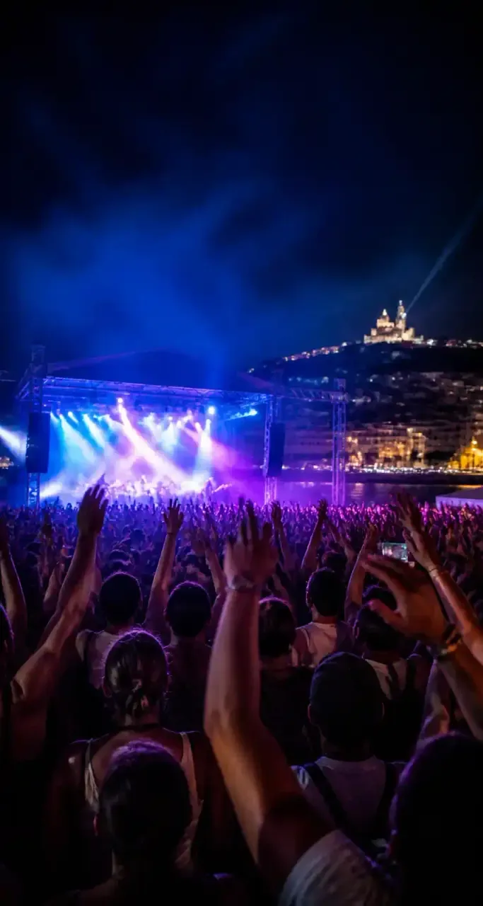 Concert en plein air à Marseille