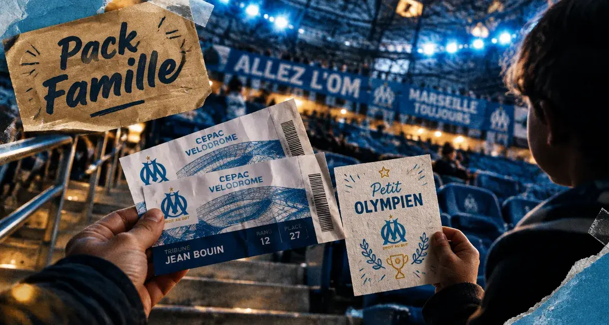 L’OM propose deux offres famille pour Le Havre et Toulouse au Vélodrome